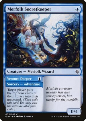 Merfolk Secretkeeper // Venture Deeper<br /><span class="collector-number">Collector No. 53</span>