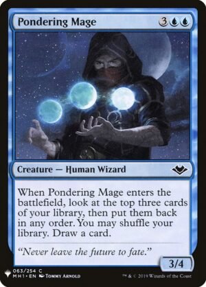 Pondering Mage<br /><span class="collector-number">Collector No. MH1-63</span>