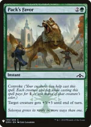 Pack's Favor<br /><span class="collector-number">Collector No. GRN-139</span>