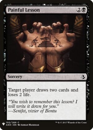 Painful Lesson<br /><span class="collector-number">Collector No. AKH-102</span>