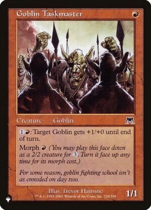 Goblin Taskmaster<br /><span class="collector-number">Collector No. ONS-210</span>