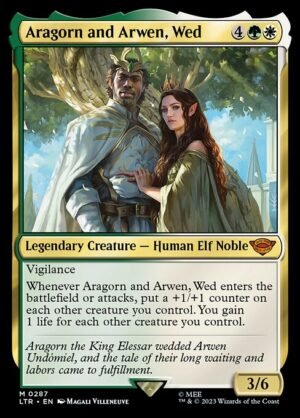Aragorn and Arwen, Wed - Foil<br /><span class="collector-number">Collector No. 287</span>