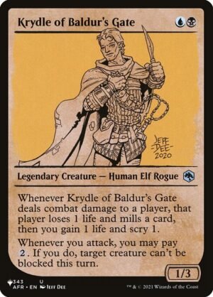 Krydle of Baldur's Gate<br /><span class="collector-number">Collector No. AFR-343</span>