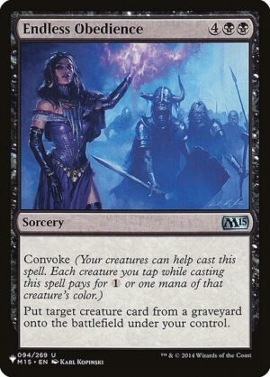 Endless Obedience<br /><span class="collector-number">Collector No. M15-94</span>