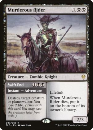 Murderous Rider // Swift End - Foil<br /><span class="collector-number">Collector No. 97p</span>