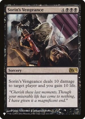 Sorin's Vengeance<br /><span class="collector-number">Collector No. M12-111</span>