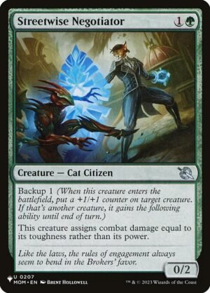 Streetwise Negotiator<br /><span class="collector-number">Collector No. MOM-207</span>