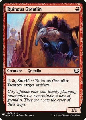 Ruinous Gremlin<br /><span class="collector-number">Collector No. KLD-128</span>