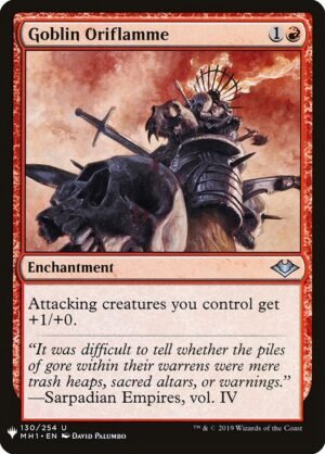 Goblin Oriflamme<br /><span class="collector-number">Collector No. MH1-130</span>