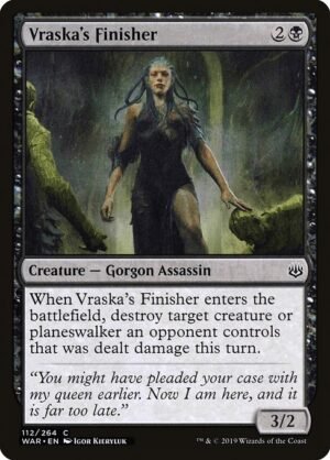 Vraska's Finisher<br /><span class="collector-number">Collector No. 112</span>