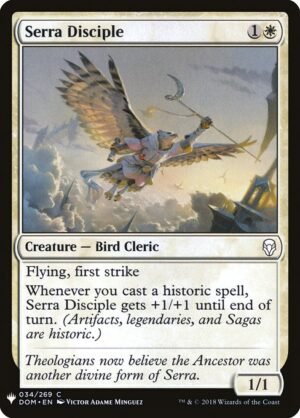 Serra Disciple<br /><span class="collector-number">Collector No. DOM-34</span>