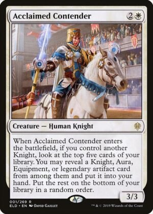 Acclaimed Contender<br /><span class="collector-number">Collector No. 1</span>