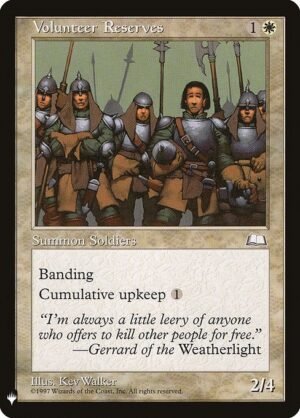 Volunteer Reserves<br /><span class="collector-number">Collector No. WTH-29</span>