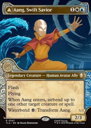 Aang, Swift Savior // Aang and La, Ocean's Fury<br /><span class="collector-number">Collector No. 347</span>