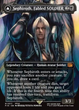 Sephiroth, Fabled SOLDIER // Sephiroth, One-Winged Angel<br /><span class="collector-number">Collector No. 317</span>