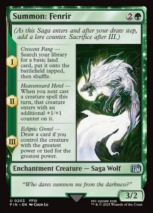 Summon: Fenrir<br /><span class="collector-number">Collector No. 203</span>