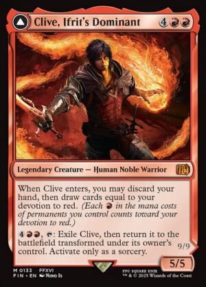 Clive, Ifrit's Dominant // Ifrit, Warden of Inferno<br /><span class="collector-number">Collector No. 133</span>