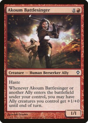 Akoum Battlesinger<br /><span class="collector-number">Collector No. 71</span>