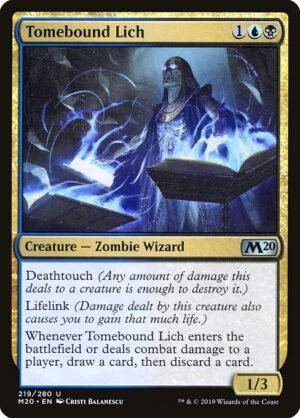 Tomebound Lich<br /><span class="collector-number">Collector No. 219</span>