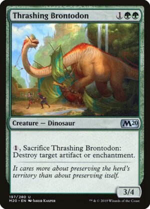 Thrashing Brontodon<br /><span class="collector-number">Collector No. 197</span>