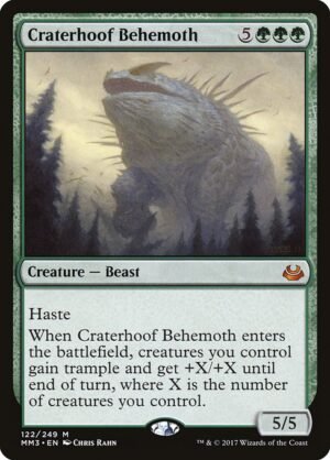 Craterhoof Behemoth<br /><span class="collector-number">Collector No. 122</span>