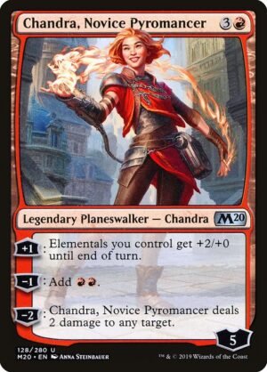 Chandra, Novice Pyromancer<br /><span class="collector-number">Collector No. 128</span>