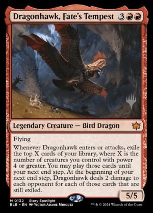Dragonhawk, Fate's Tempest<br /><span class="collector-number">Collector No. 132p</span>