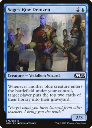 Sage's Row Denizen<br /><span class="collector-number">Collector No. 73</span>
