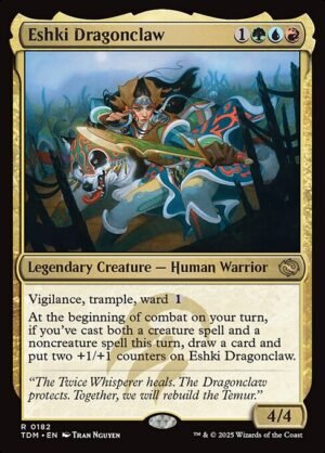 Eshki Dragonclaw - Foil<br /><span class="collector-number">Collector No. 182</span>