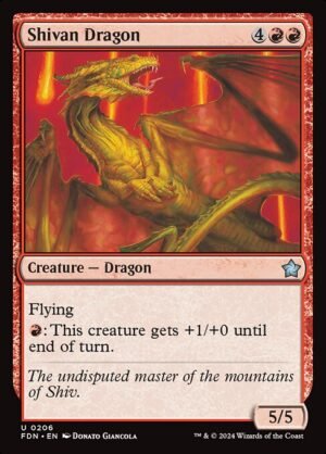 Shivan Dragon - Foil<br /><span class="collector-number">Collector No. 206</span>