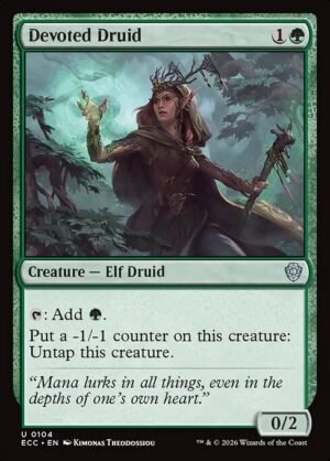 Devoted Druid<br /><span class="collector-number">Collector No. 104</span>