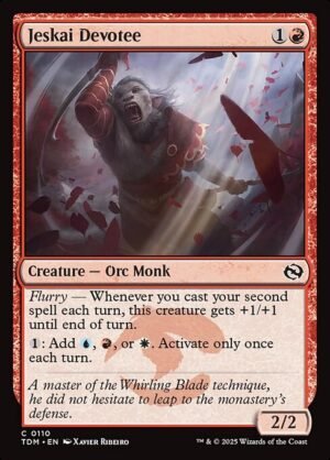 Jeskai Devotee - Foil<br /><span class="collector-number">Collector No. 110</span>