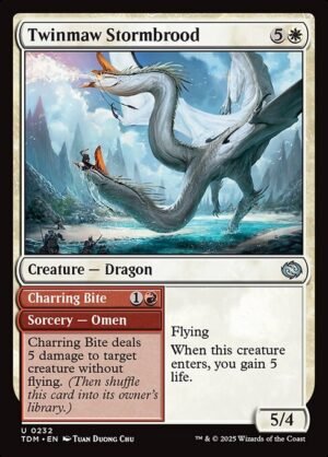 Twinmaw Stormbrood // Charring Bite - Foil<br /><span class="collector-number">Collector No. 232</span>