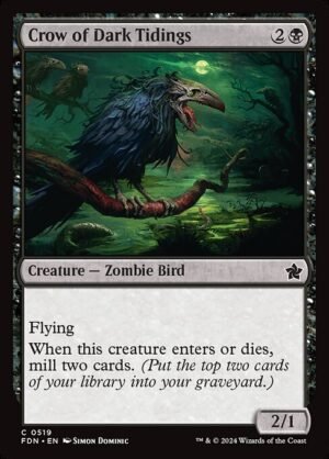 Crow of Dark Tidings<br /><span class="collector-number">Collector No. 519</span>