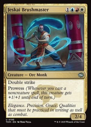 Jeskai Brushmaster - Foil<br /><span class="collector-number">Collector No. 195</span>