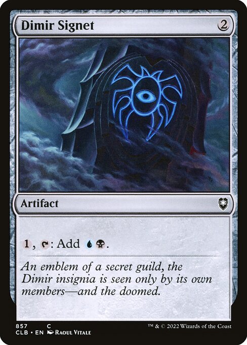 Dimir Signet<br /><span class="collector-number">Collector No. 857</span>