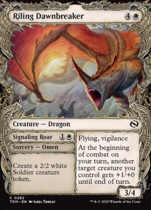 Riling Dawnbreaker // Signaling Roar - Foil<br /><span class="collector-number">Collector No. 292</span>
