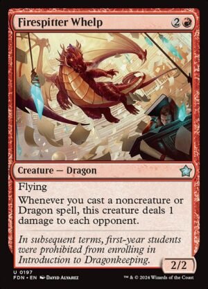 Firespitter Whelp - Foil<br /><span class="collector-number">Collector No. 197</span>