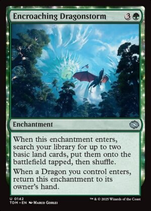 Encroaching Dragonstorm - Foil<br /><span class="collector-number">Collector No. 142</span>
