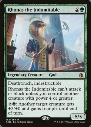 Rhonas the Indomitable<br /><span class="collector-number">Collector No. 182</span>