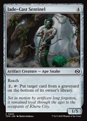 Jade-Cast Sentinel - Foil<br /><span class="collector-number">Collector No. 243</span>