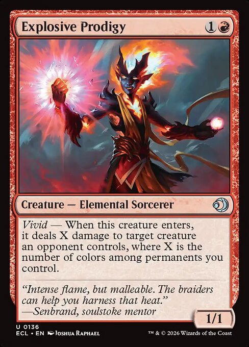 Explosive Prodigy<br /><span class="collector-number">Collector No. 136</span>
