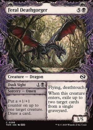 Feral Deathgorger // Dusk Sight - Foil<br /><span class="collector-number">Collector No. 298</span>