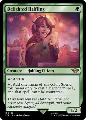 Delighted Halfling<br /><span class="collector-number">Collector No. 158</span>