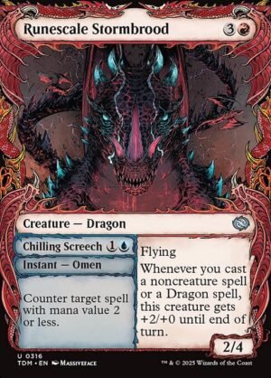 Runescale Stormbrood // Chilling Screech<br /><span class="collector-number">Collector No. 316</span>
