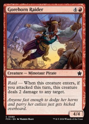 Gorehorn Raider - Foil<br /><span class="collector-number">Collector No. 89</span>