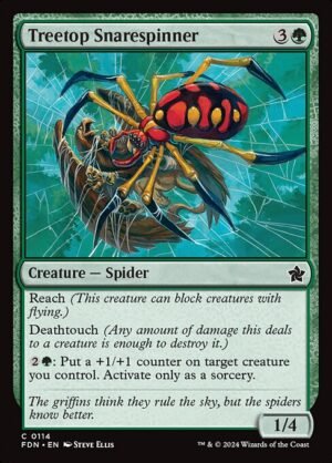 Treetop Snarespinner - Foil<br /><span class="collector-number">Collector No. 114</span>
