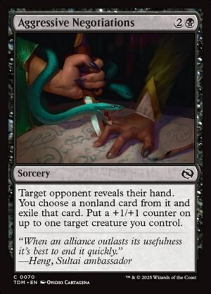 Aggressive Negotiations - Foil<br /><span class="collector-number">Collector No. 70</span>