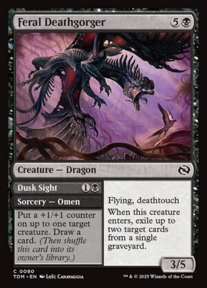 Feral Deathgorger // Dusk Sight - Foil<br /><span class="collector-number">Collector No. 80</span>