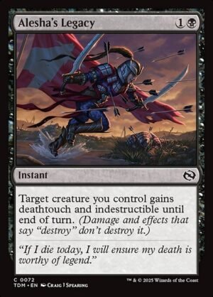 Alesha's Legacy - Foil<br /><span class="collector-number">Collector No. 72</span>